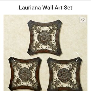 Bronze Decorative Wall Art Trio